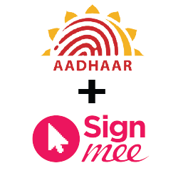 Aadhaar pus Signmee - logos