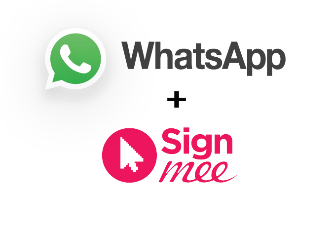 WhatsApp pus Signmee